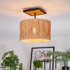 Granja Deckenleuchte 35 cm Naturfarben, Schwarz, 1-flammig