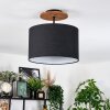 Bassagoda Deckenleuchte 35 cm Naturfarben, Schwarz, 1-flammig