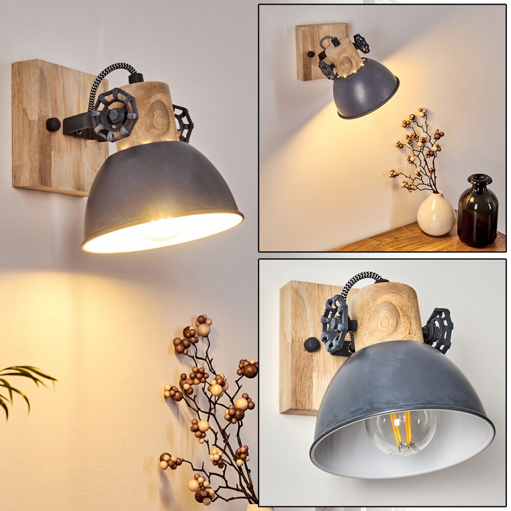 Orny Wandleuchte Holz hell, 1-flammig main product photo