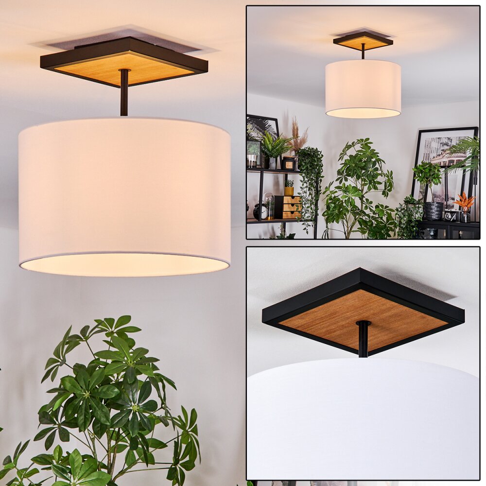 Bassagoda Deckenleuchte 35 cm Naturfarben, Schwarz, 1-flammig main product photo