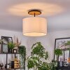 Bassagoda Deckenleuchte 35 cm Naturfarben, Schwarz, 1-flammig