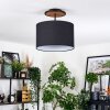 Bassagoda Deckenleuchte 35 cm Naturfarben, Schwarz, 1-flammig