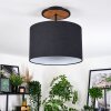 Bassagoda Deckenleuchte 35 cm Naturfarben, Schwarz, 1-flammig