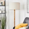 Flemming Stehleuchte 50 cm Naturfarben, Schwarz, 1-flammig