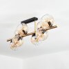 Koyoto Deckenleuchte Glas 15 cm Gold, Schwarz, 8-flammig
