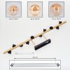 Chehalis Deckenleuchte Glas 10 cm, 12 cm, 15 cm Gold, Schwarz, 10-flammig