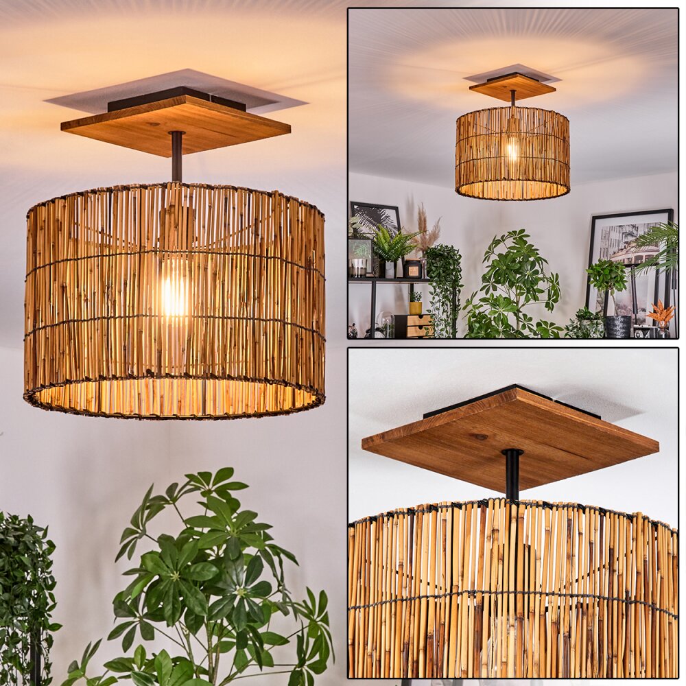 Cando Deckenleuchte 35 cm Naturfarben, Schwarz, 1-flammig main product photo