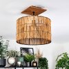 Cando Deckenleuchte 35 cm Naturfarben, Schwarz, 1-flammig