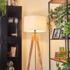 Flemming Stehleuchte 50 cm Naturfarben, Schwarz, 1-flammig Flemming Stehleuchte 50 cm Naturfarben, Schwarz, 1-flammig