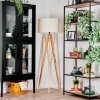 Flemming Stehleuchte 50 cm Naturfarben, Schwarz, 1-flammig
