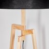 Flemming Stehleuchte 50 cm Naturfarben, Schwarz, 1-flammig