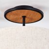 Bassagoda Deckenleuchte 35 cm Naturfarben, Schwarz, 1-flammig
