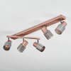 Nelar Deckenleuchte Bronze, Chrom, 5-flammig