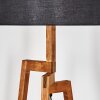 Flemming Stehleuchte 50 cm Naturfarben, Schwarz, 1-flammig