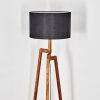 Flemming Stehleuchte 50 cm Naturfarben, Schwarz, 1-flammig