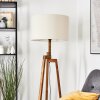 Flemming Stehleuchte 50 cm Naturfarben, Schwarz, 1-flammig