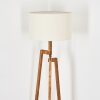 Flemming Stehleuchte 50 cm Naturfarben, Schwarz, 1-flammig