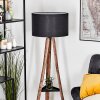 Flemming Stehleuchte 50 cm Naturfarben, Schwarz, 1-flammig