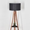 Flemming Stehleuchte 50 cm Naturfarben, Schwarz, 1-flammig