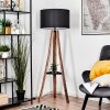 Flemming Stehleuchte 50 cm Naturfarben, Schwarz, 1-flammig