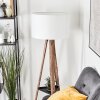 Flemming Stehleuchte 50 cm Naturfarben, Schwarz, 1-flammig