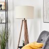 Flemming Stehleuchte 50 cm Naturfarben, Schwarz, 1-flammig