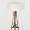 Flemming Stehleuchte 50 cm Naturfarben, Schwarz, 1-flammig