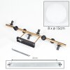 Gastor Deckenleuchte Glas 15 cm Gold, Schwarz, 8-flammig