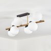 Gastor Deckenleuchte Glas 15 cm Gold, Schwarz, 8-flammig