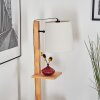 Venor Stehleuchte 28 cm Braun, Naturfarben, Schwarz, 1-flammig