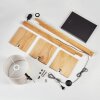 Venor Stehleuchte 28 cm Braun, Naturfarben, Schwarz, 1-flammig