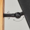 Venor Stehleuchte 28 cm Braun, Naturfarben, Schwarz, 1-flammig