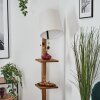 Venor Stehleuchte 28 cm Dunkelbraun, Naturfarben, Schwarz, 1-flammig