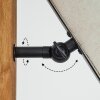 Venor Stehleuchte 28 cm Dunkelbraun, Naturfarben, Schwarz, 1-flammig