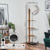 Venor Stehleuchte 28 cm Dunkelbraun, Naturfarben, Schwarz, 1-flammig