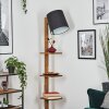 Venor Stehleuchte 28 cm Dunkelbraun, Naturfarben, Schwarz, 1-flammig