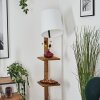 Venor Stehleuchte 28 cm Dunkelbraun, Naturfarben, Schwarz, 1-flammig