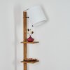 Venor Stehleuchte 28 cm Dunkelbraun, Naturfarben, Schwarz, 1-flammig