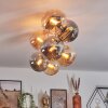 Gastor Deckenleuchte Glas 15 cm Gold, Schwarz, 8-flammig