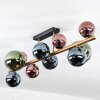 Chehalis Deckenleuchte Glas 10 cm, 12 cm, 15 cm Gold, Schwarz, 10-flammig