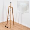 Flemming Stehleuchte 50 cm Naturfarben, Schwarz, 1-flammig