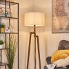 Flemming Stehleuchte 50 cm Naturfarben, Schwarz, 1-flammig