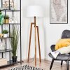Flemming Stehleuchte 50 cm Naturfarben, Schwarz, 1-flammig
