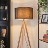 Flemming Stehleuchte 50 cm Naturfarben, Schwarz, 1-flammig