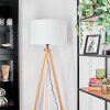 Flemming Stehleuchte 50 cm Naturfarben, Schwarz, 1-flammig