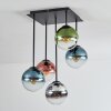 Gastor Deckenleuchte Glas 15 cm Blau, Chrom, Grün, Klar, Kupferfarben, Rauchfarben, 5-flammig