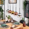 Koyoto Pendelleuchte Glas 15 cm Naturfarben, Schwarz, 5-flammig Koyoto Pendelleuchte Glas 15 cm Naturfarben, Schwarz, 5-flammig