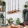 Koyoto Pendelleuchte Glas 15 cm Naturfarben, Schwarz, 5-flammig Koyoto Pendelleuchte Glas 15 cm Naturfarben, Schwarz, 5-flammig