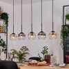 Koyoto Pendelleuchte Glas 15 cm Naturfarben, Schwarz, 5-flammig