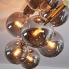 Gastor Deckenleuchte Glas 15 cm Gold, Schwarz, 8-flammig